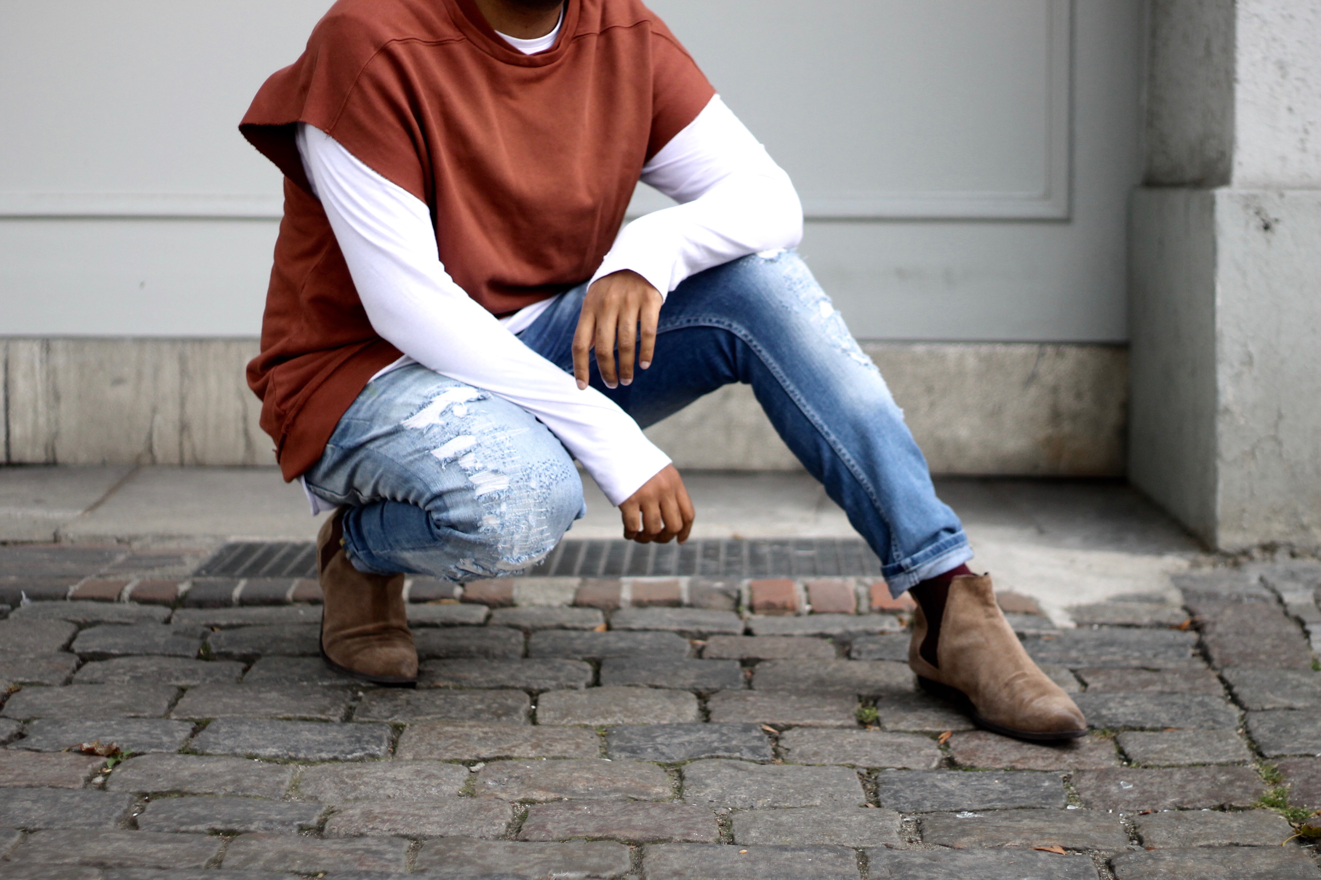 ENDOXIST - Menswear Blogger - Milan Fashion Week | Canadian Tuxedo - Street Style | Burgundy Leather