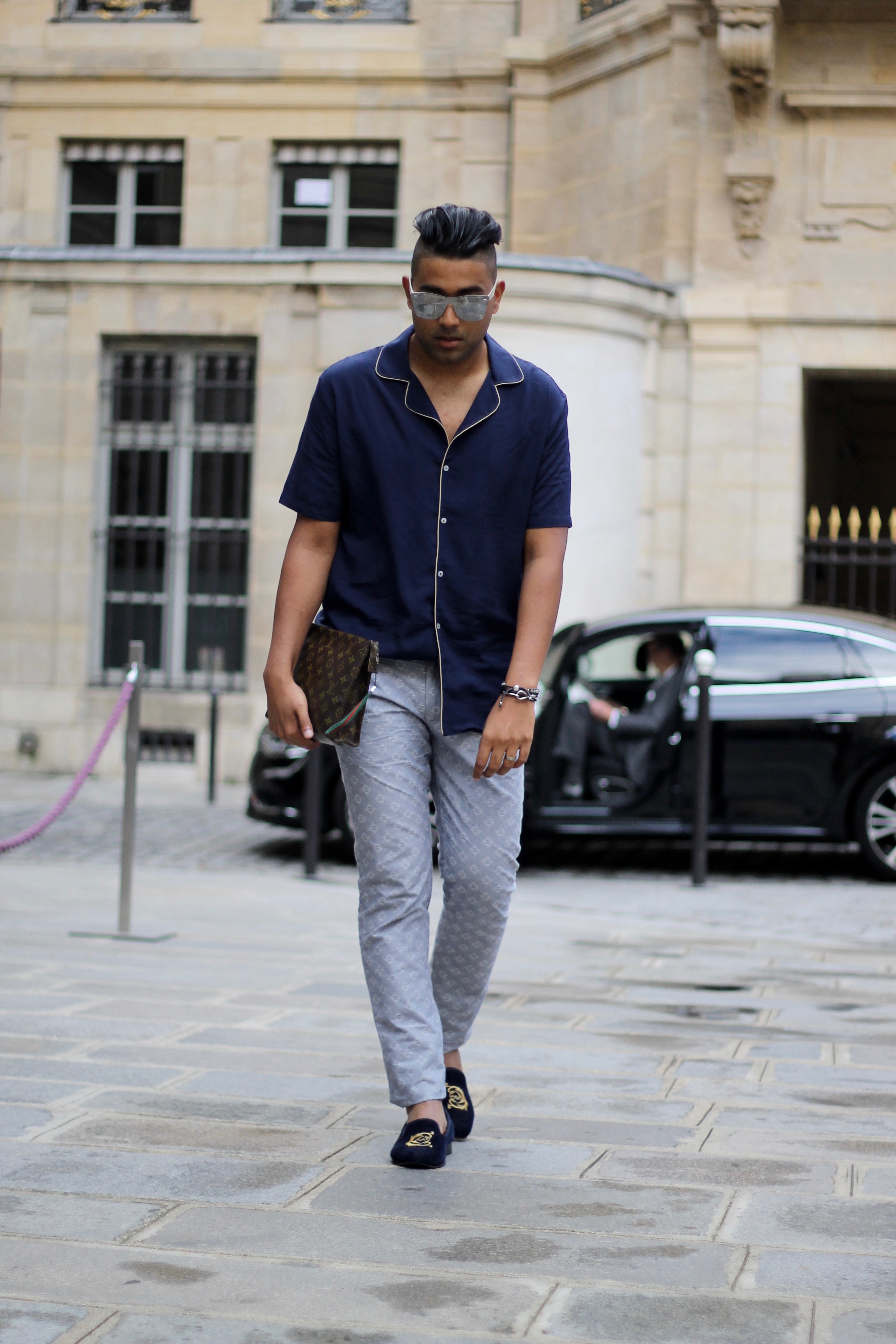 ENDOXIST - Menswear Blogger - Paris Fashion Week - LOUIS VUITTON - Pyjama Trend - Street Style