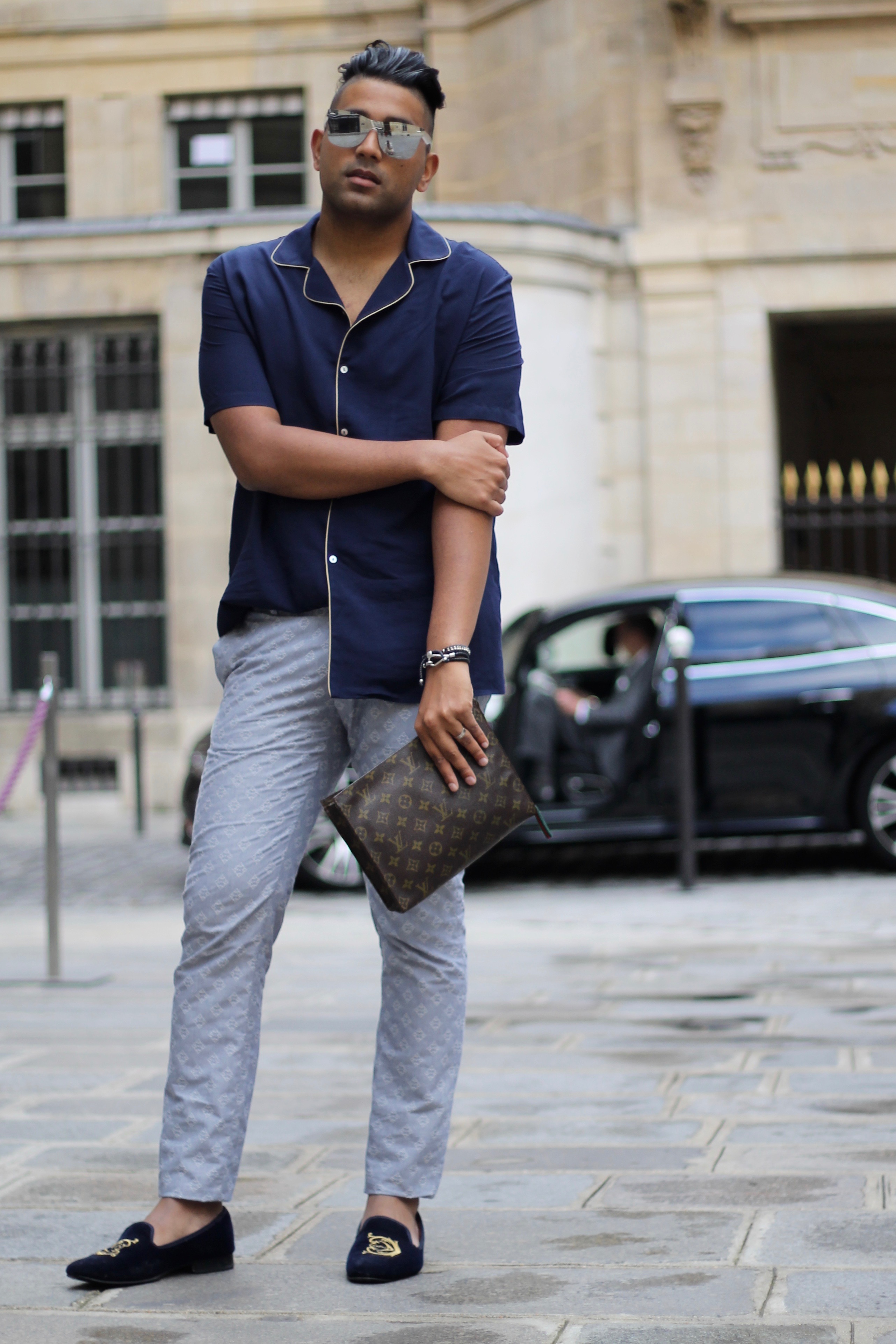 ENDOXIST - Menswear Blogger - Paris Fashion Week - LOUIS VUITTON - Pyjama Trend - Street Style