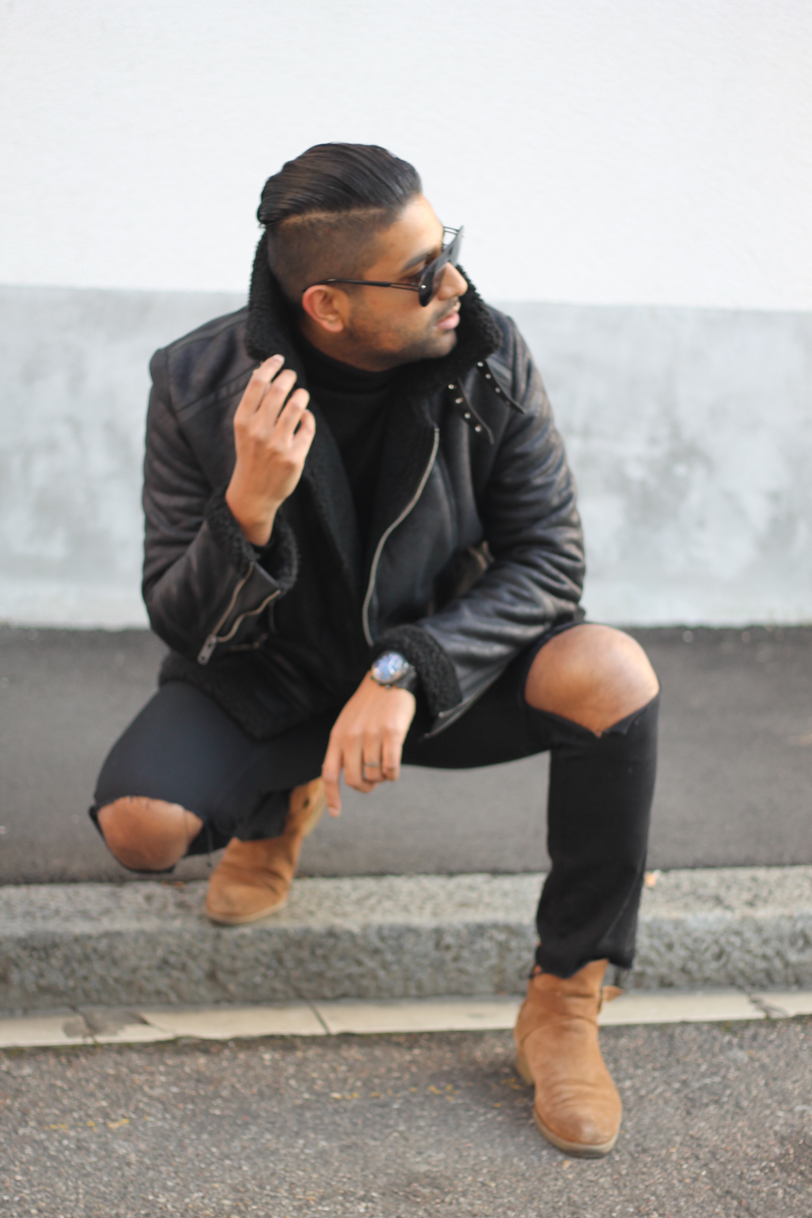 ENDOXIST | Menswear Blogger | Street Style | Aviator Teddy Jacket | Switzerland