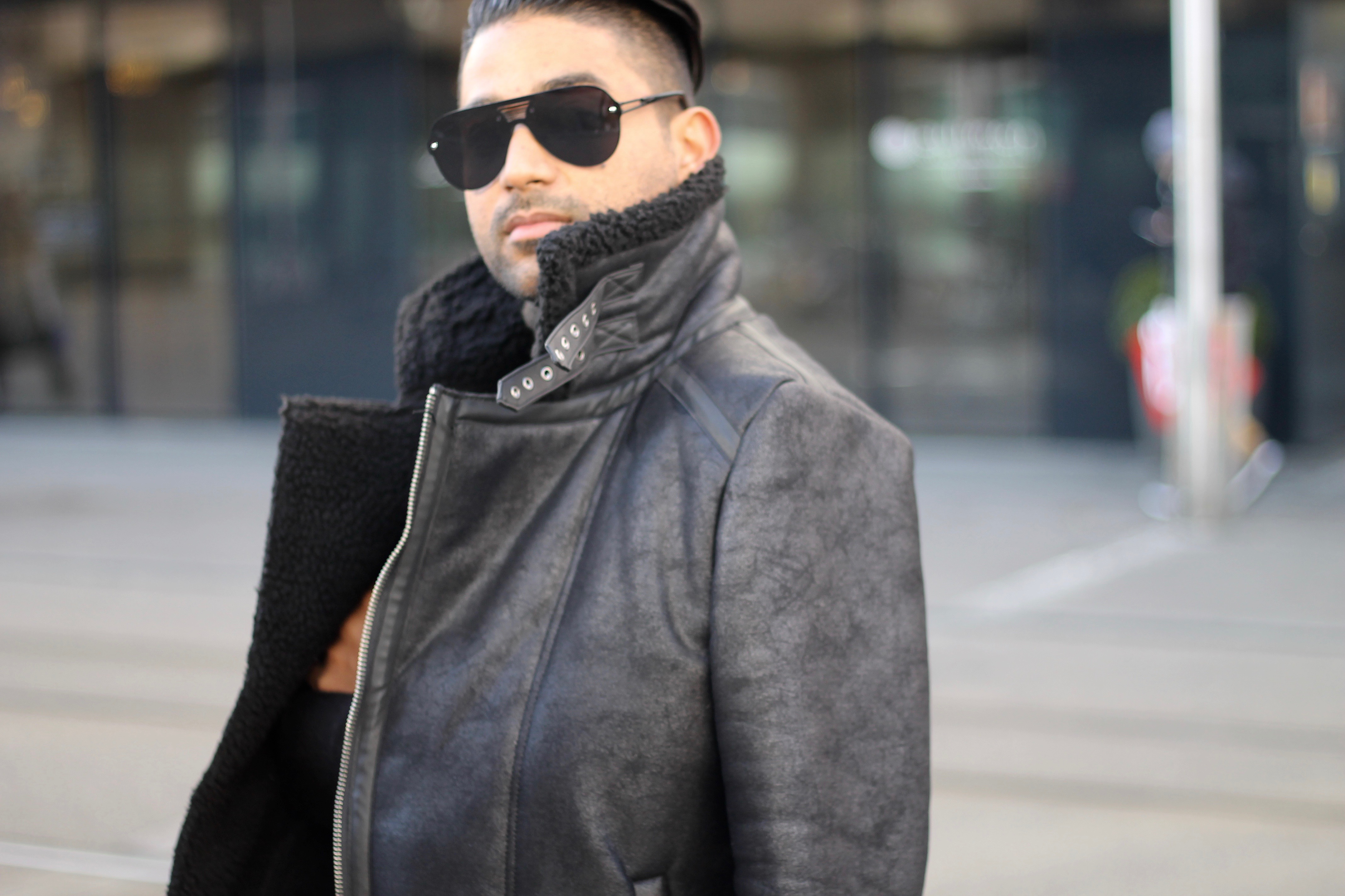 ENDOXIST | Menswear Blogger | Street Style | Aviator Teddy Jacket | Switzerland