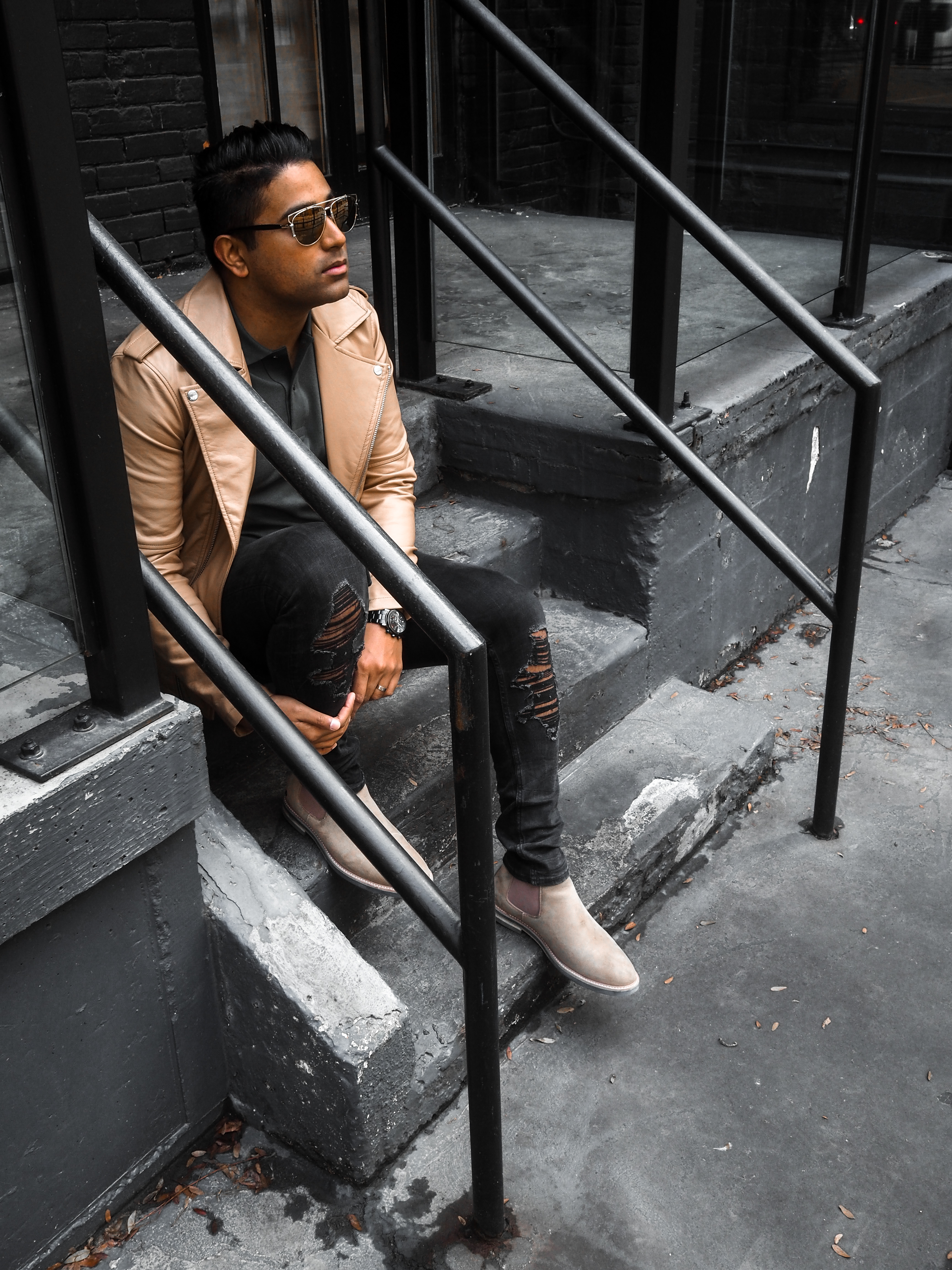 ENDOXIST | Menswear Blogger | Toronto Blogger | Lacoste Polo | Street Style | Leather Jacket