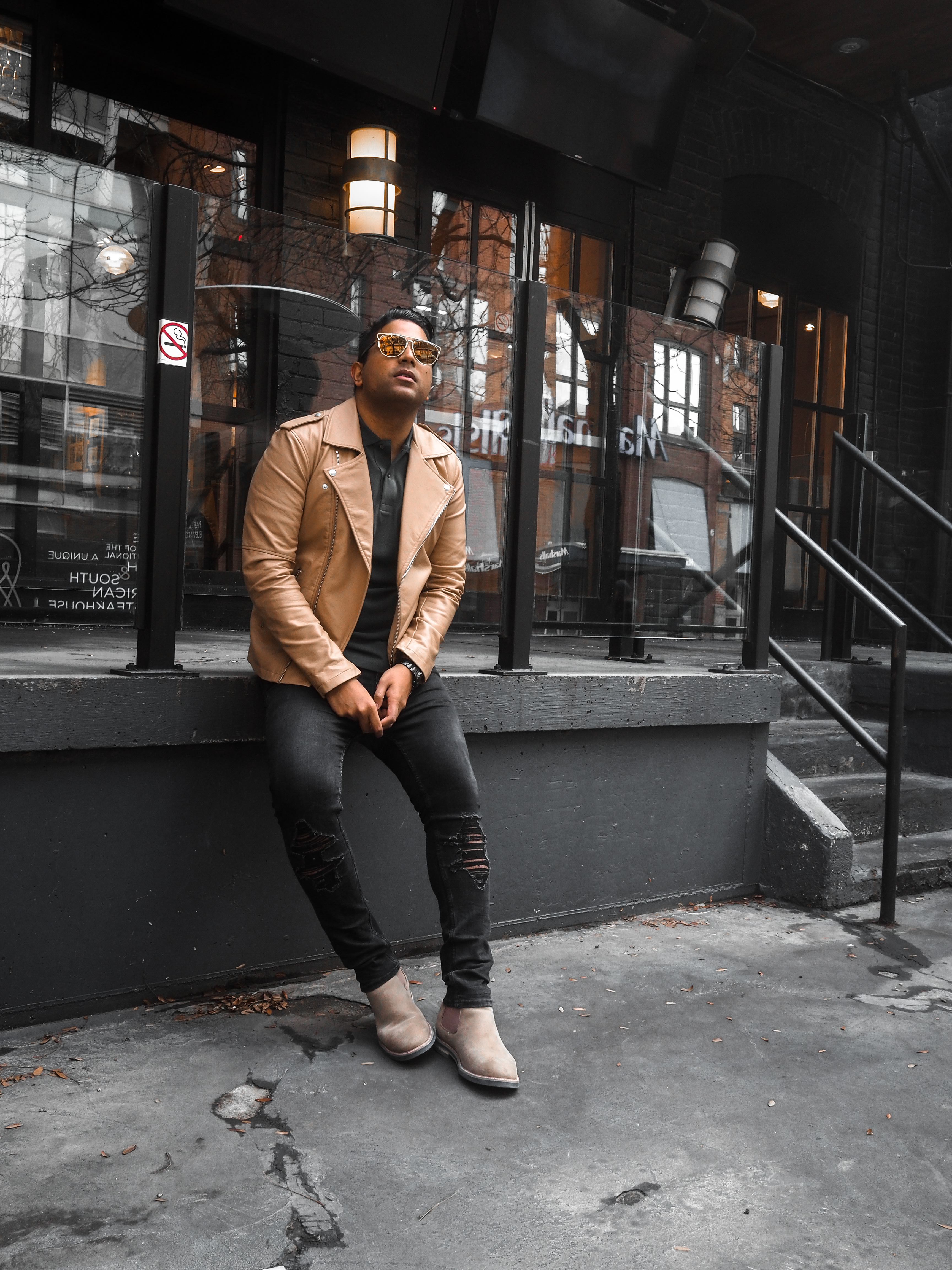 ENDOXIST | Menswear Blogger | Toronto Blogger | Lacoste Polo | Street Style | Leather Jacket