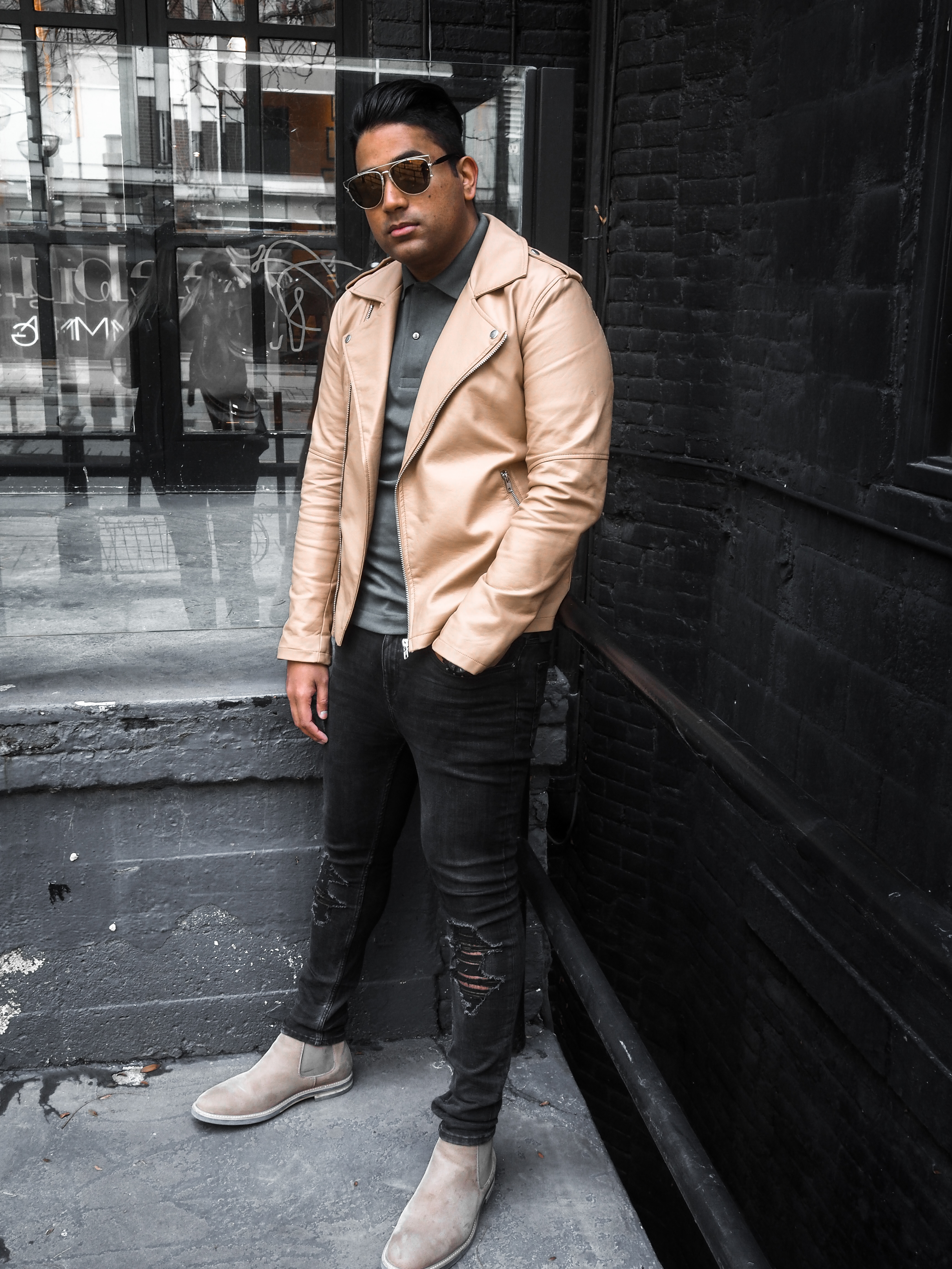 ENDOXIST | Menswear Blogger | Toronto Blogger | Lacoste Polo | Street Style | Leather Jacket