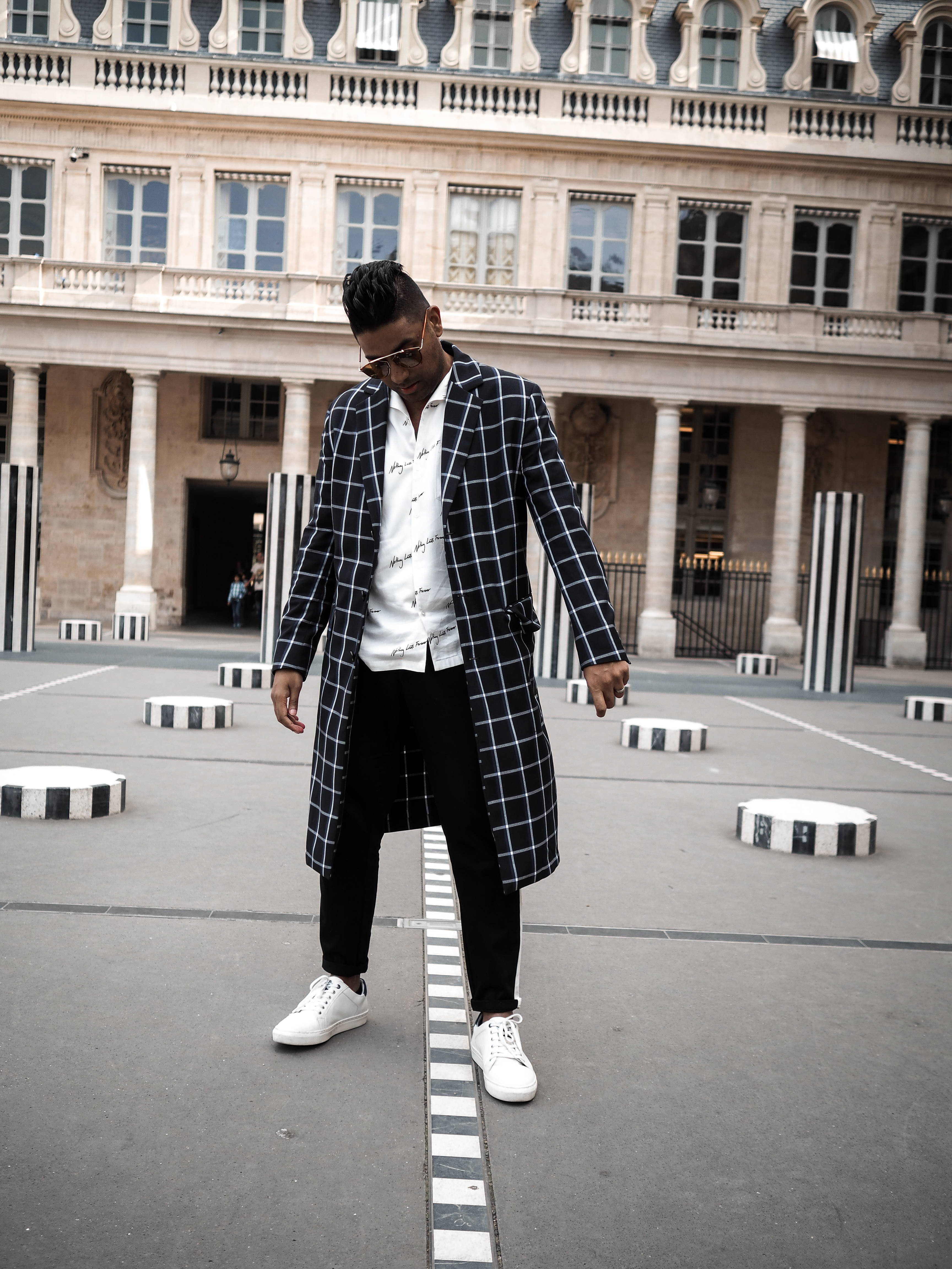 ENDOXIST | Paris Streetstyle | Dior SoReal Shades | Five Words That Describe Me | Checkered Coat