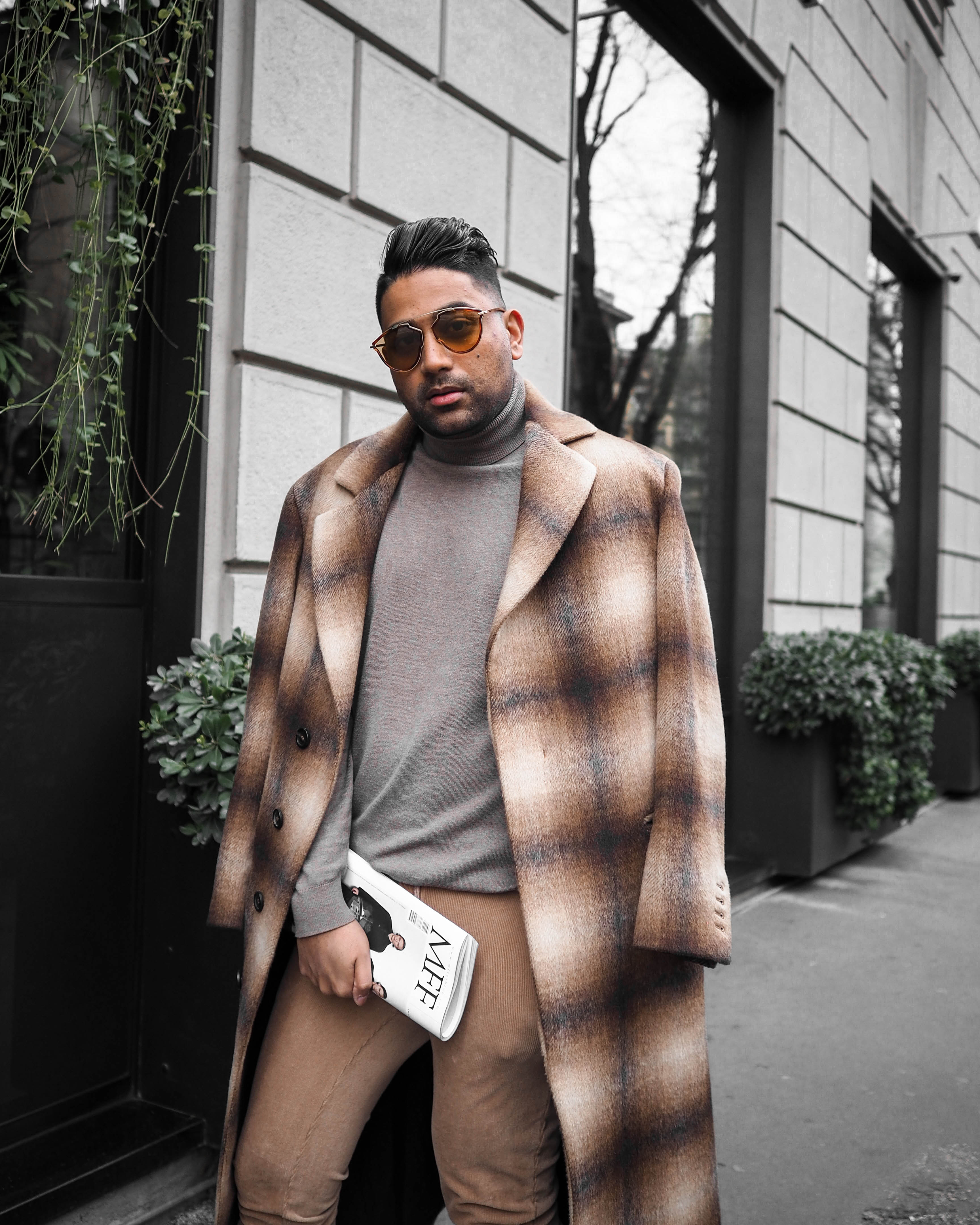 ENDOXIST | Milan Street Style | Mens Fashion | MFW | Another Season of Milan Fashion Week | Brown Coat