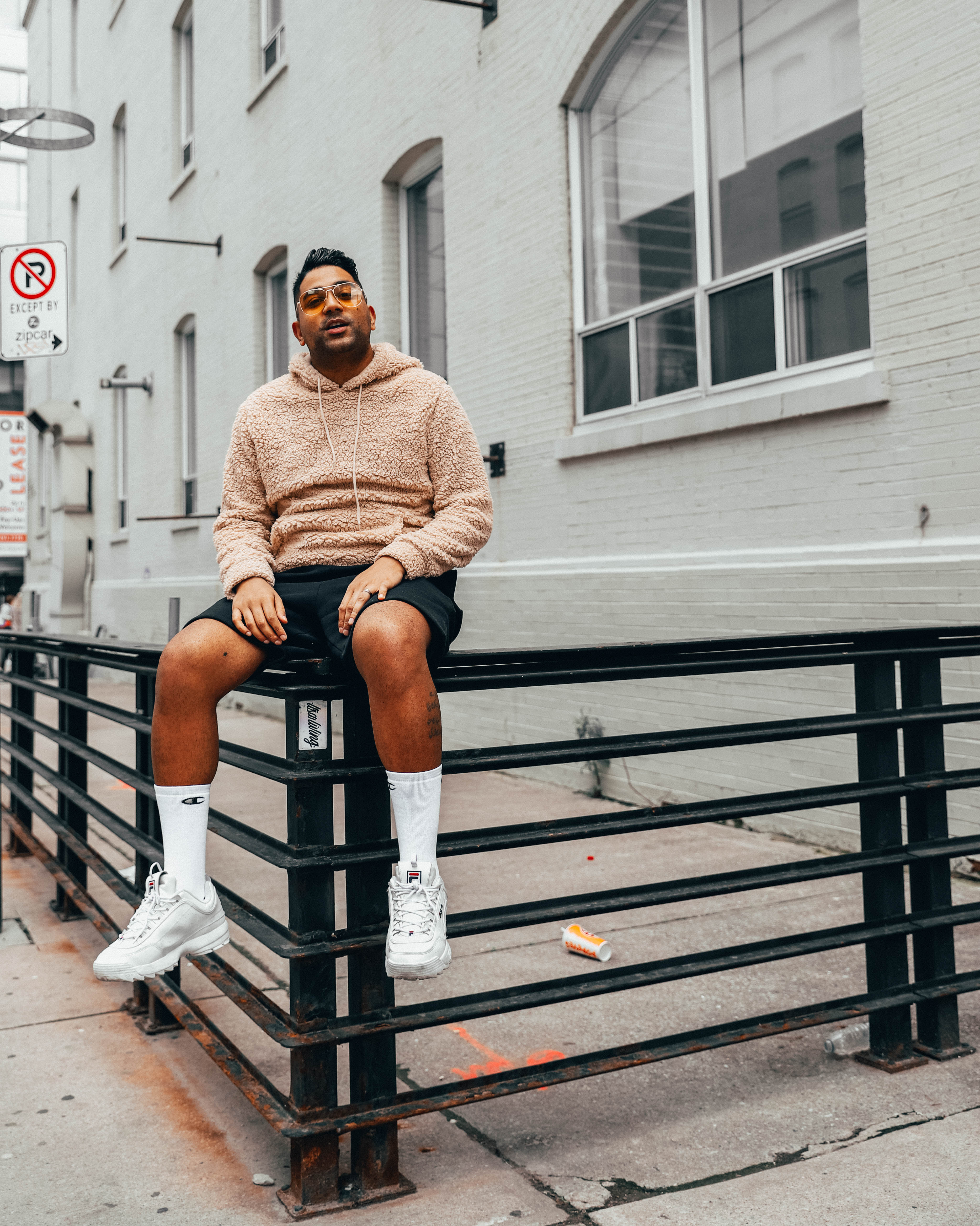 ENDOXIST | Downtown Toronto | Street Style | Teddy Hoody | Own Advice | Fila Disrupters 