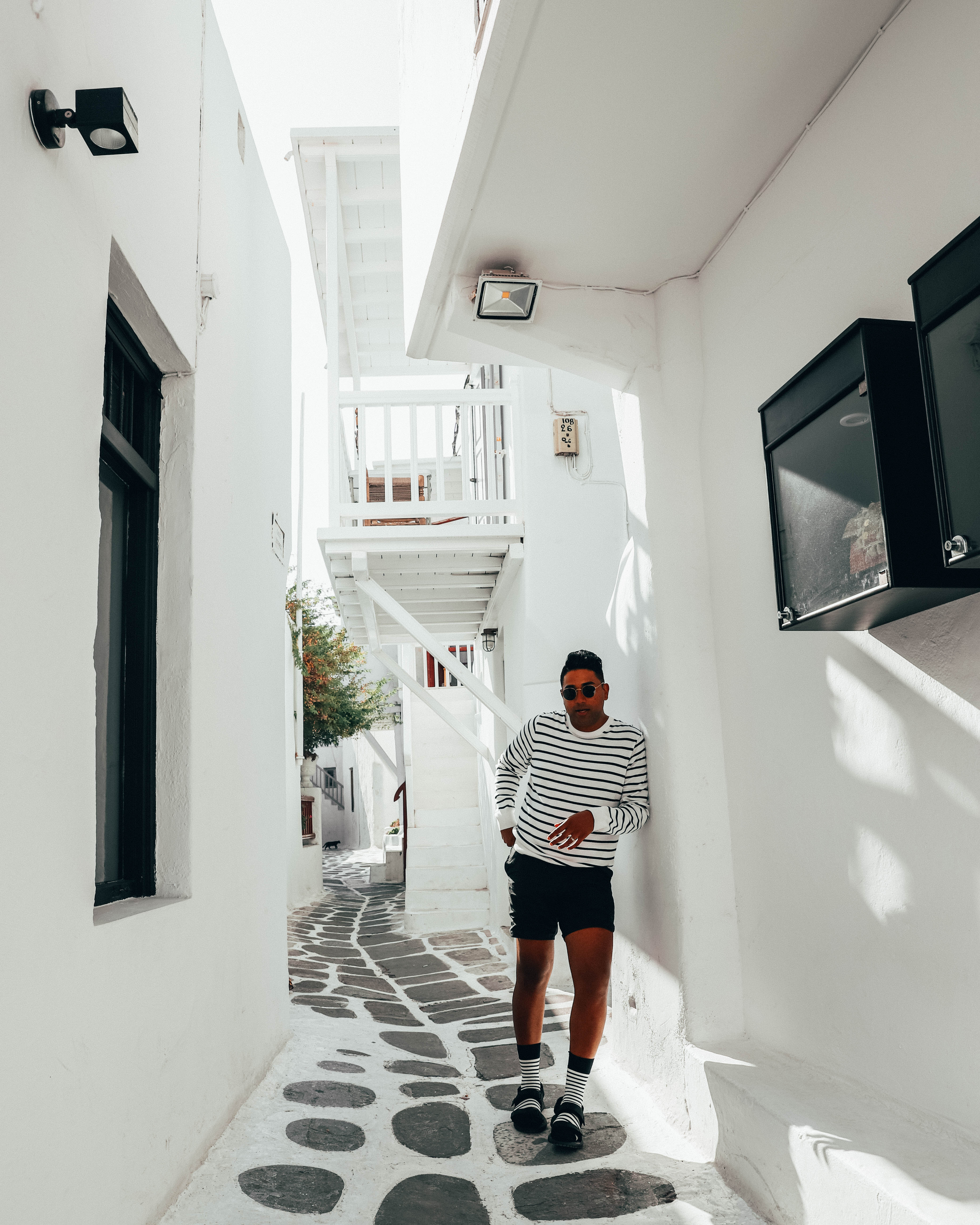 ENDOXIST | Mykonos, Greece | Striped Summertime Outfit | Men's Style Blogger | Lessons From Dad