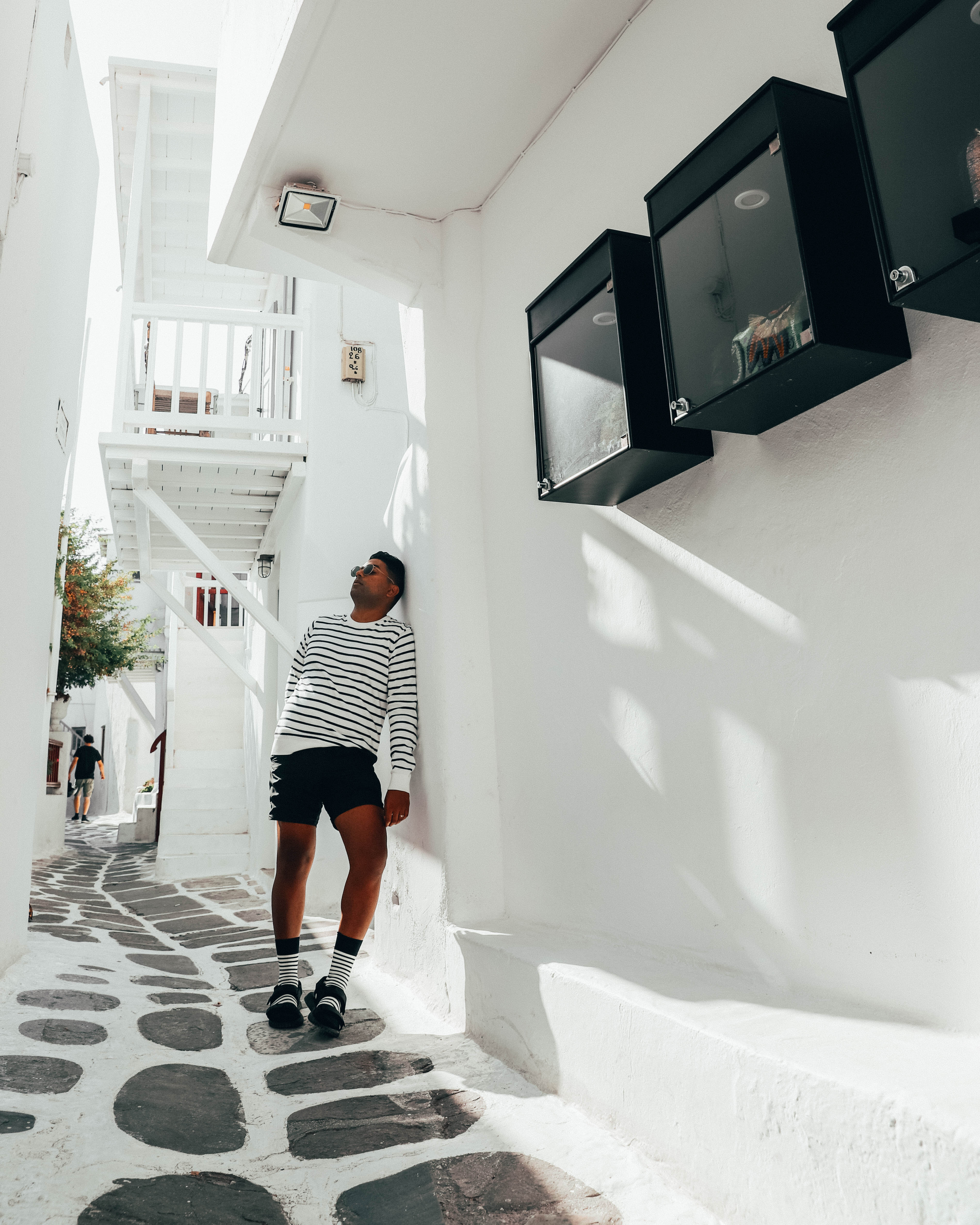 ENDOXIST | Mykonos, Greece | Striped Summertime Outfit | Men's Style Blogger | Lessons From Dad