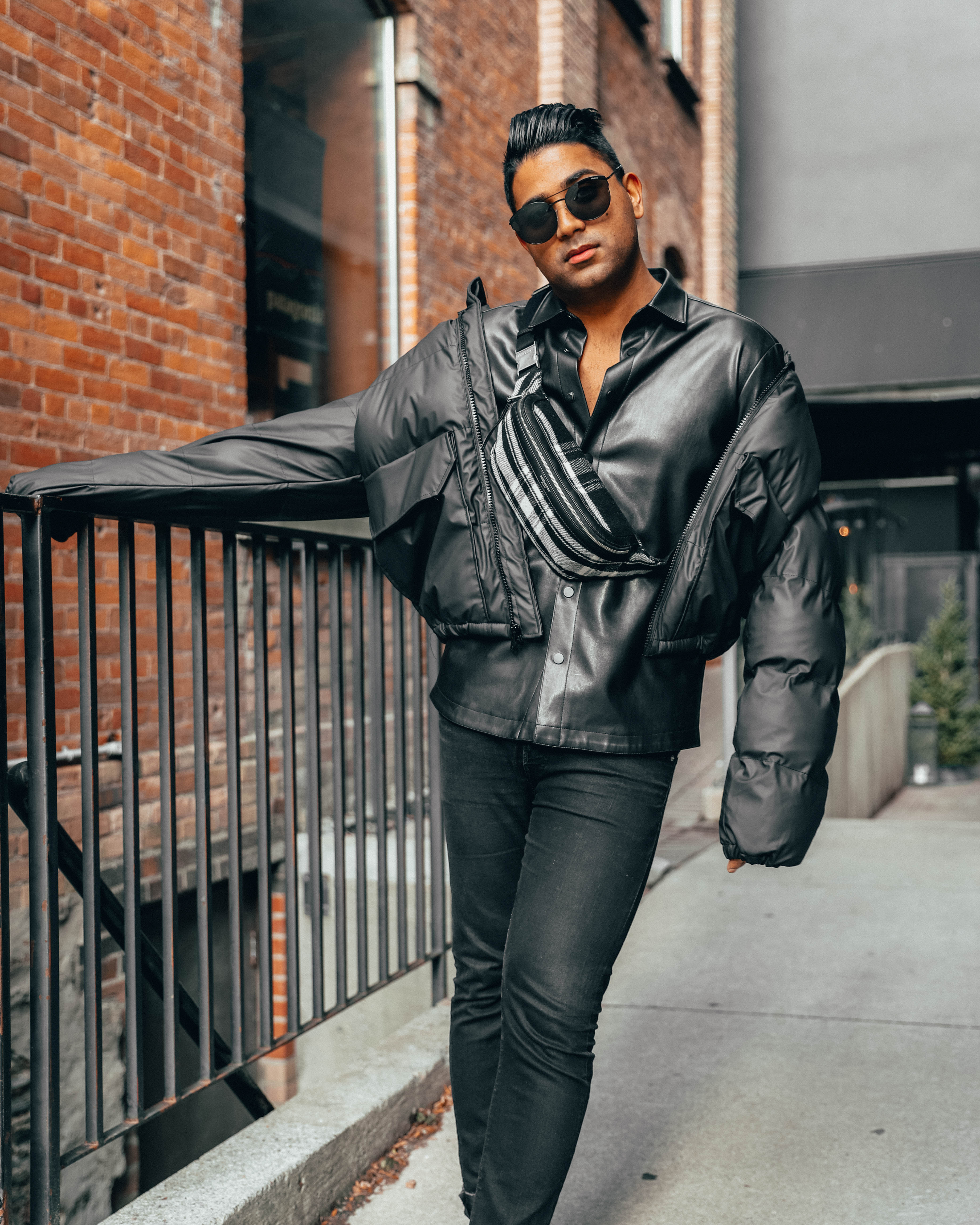 ENDOXIST | Menswear Blogger | Toronto Blogger | Saint Laurent Bum Bag | Black Shades