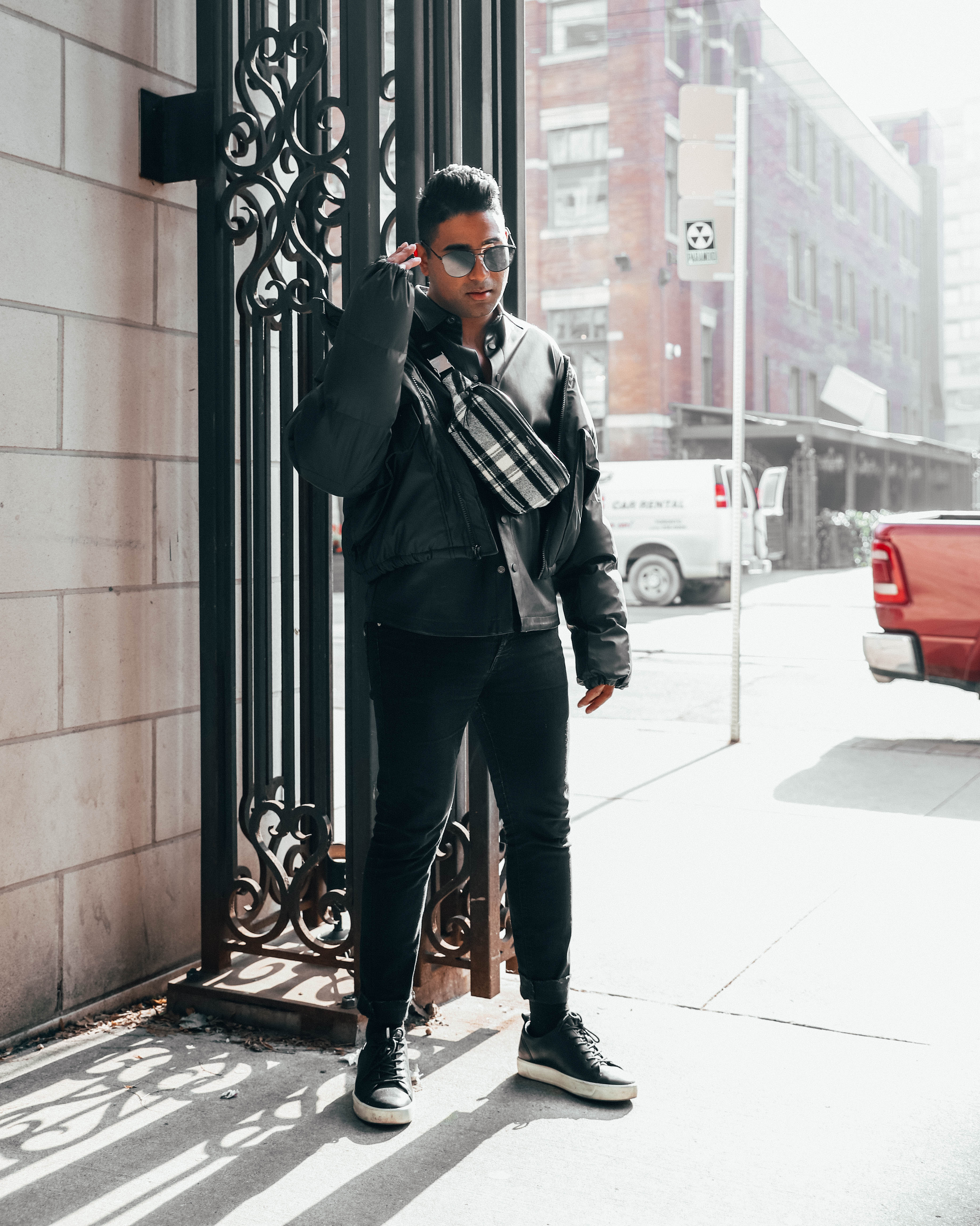 ENDOXIST | Menswear Blogger | Toronto Blogger | Saint Laurent Bum Bag | Black Shades | YSL Bag