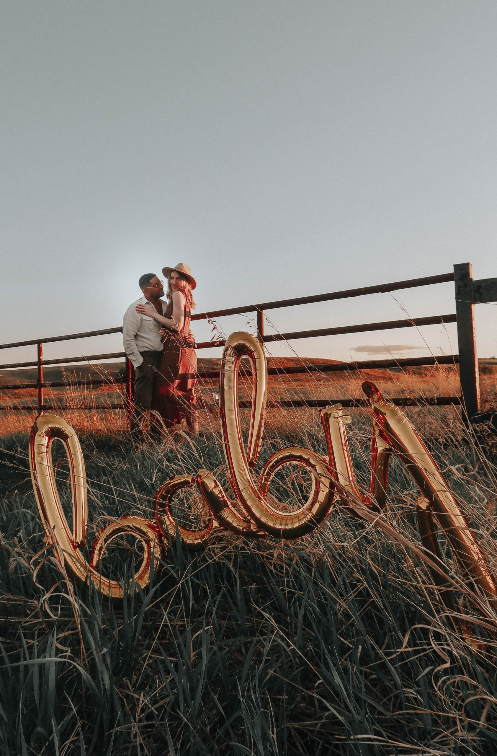 ENDOXIST | Expectant Father | Sunset Fields | Baby Balloon | Pregnancy Announcement 