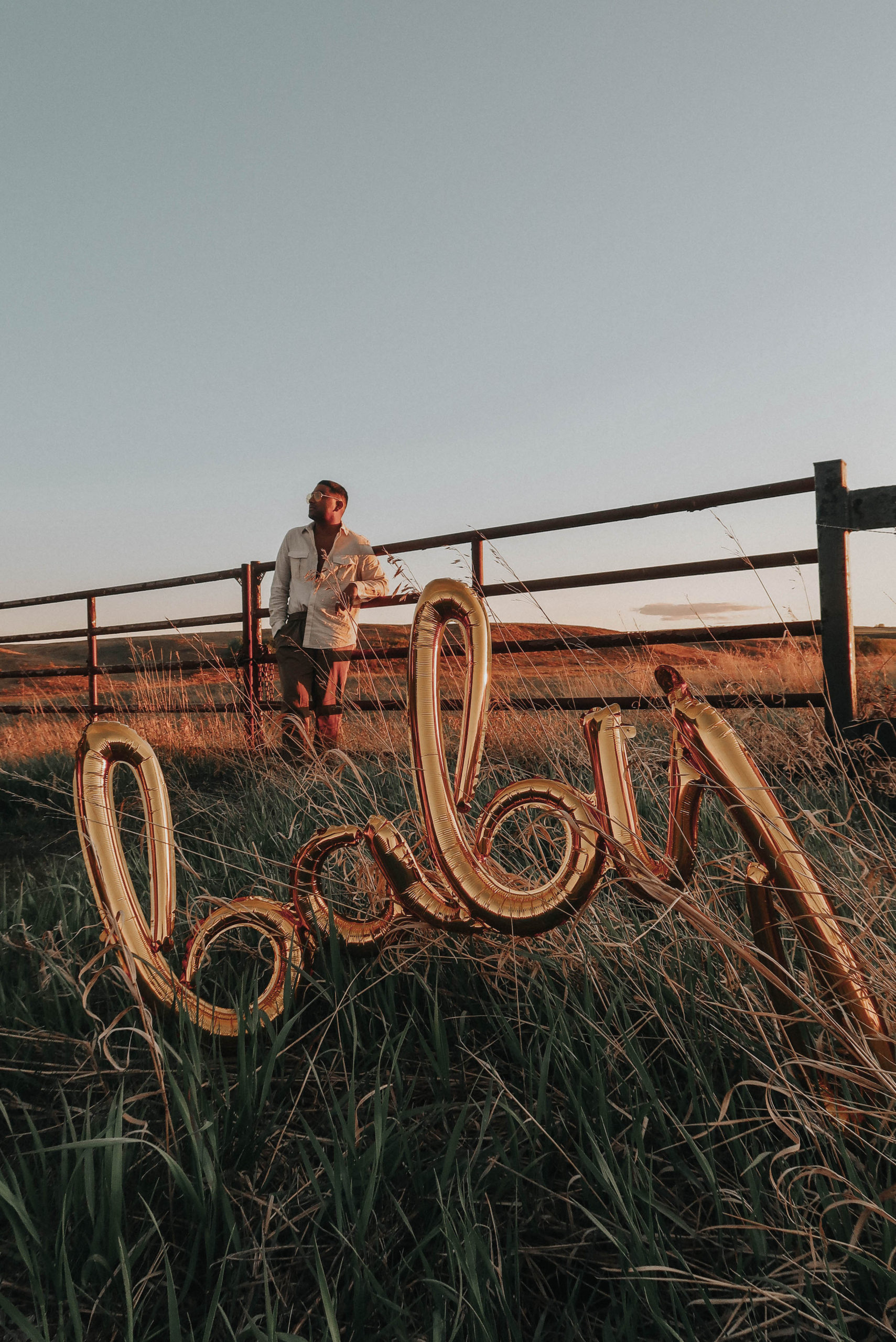 ENDOXIST | Expectant Father | Sunset Fields | Baby Balloon | Pregnancy Announcement 