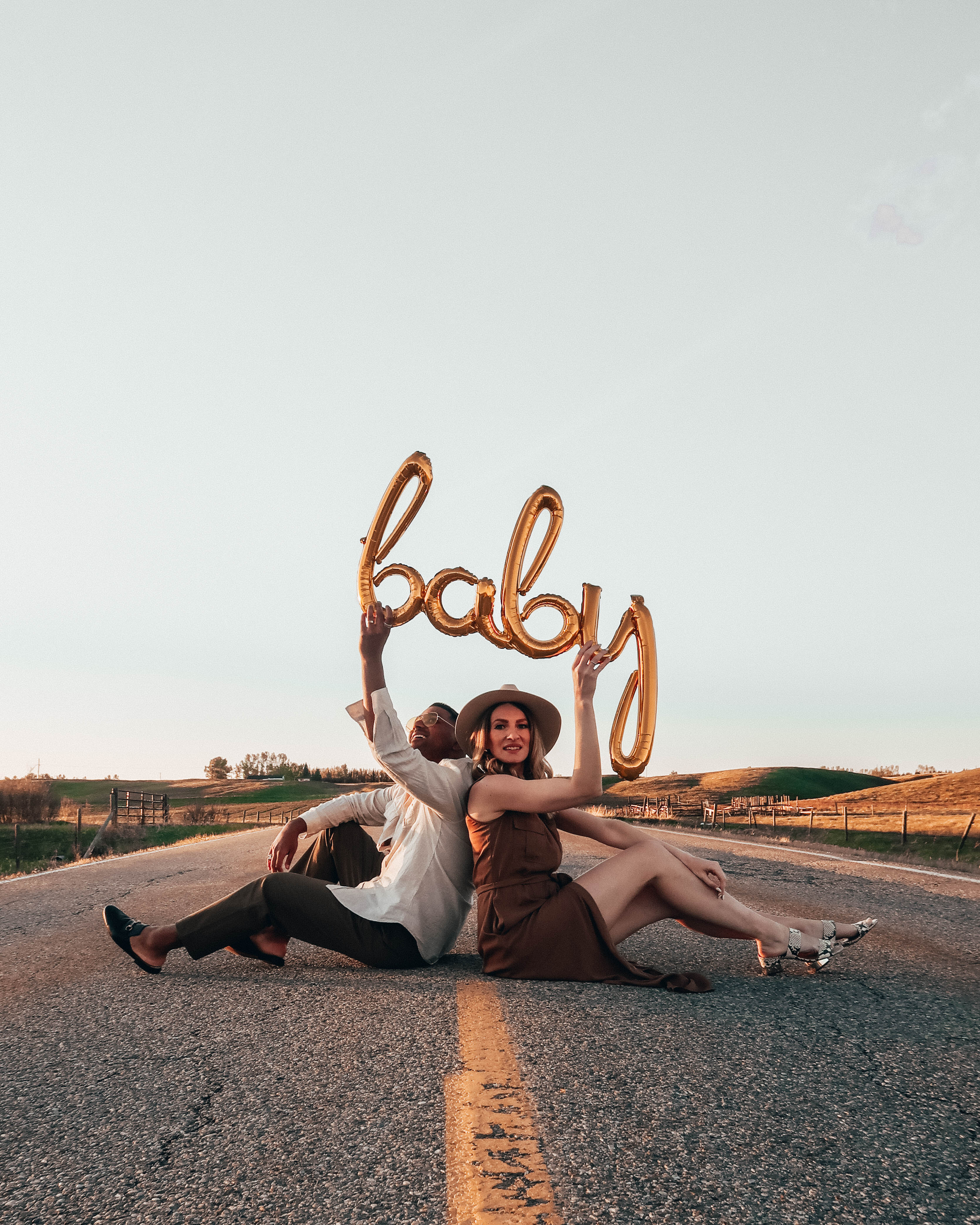 ENDOXIST | Expectant Father | Sunset Fields | Baby Balloon | Pregnancy Announcement 